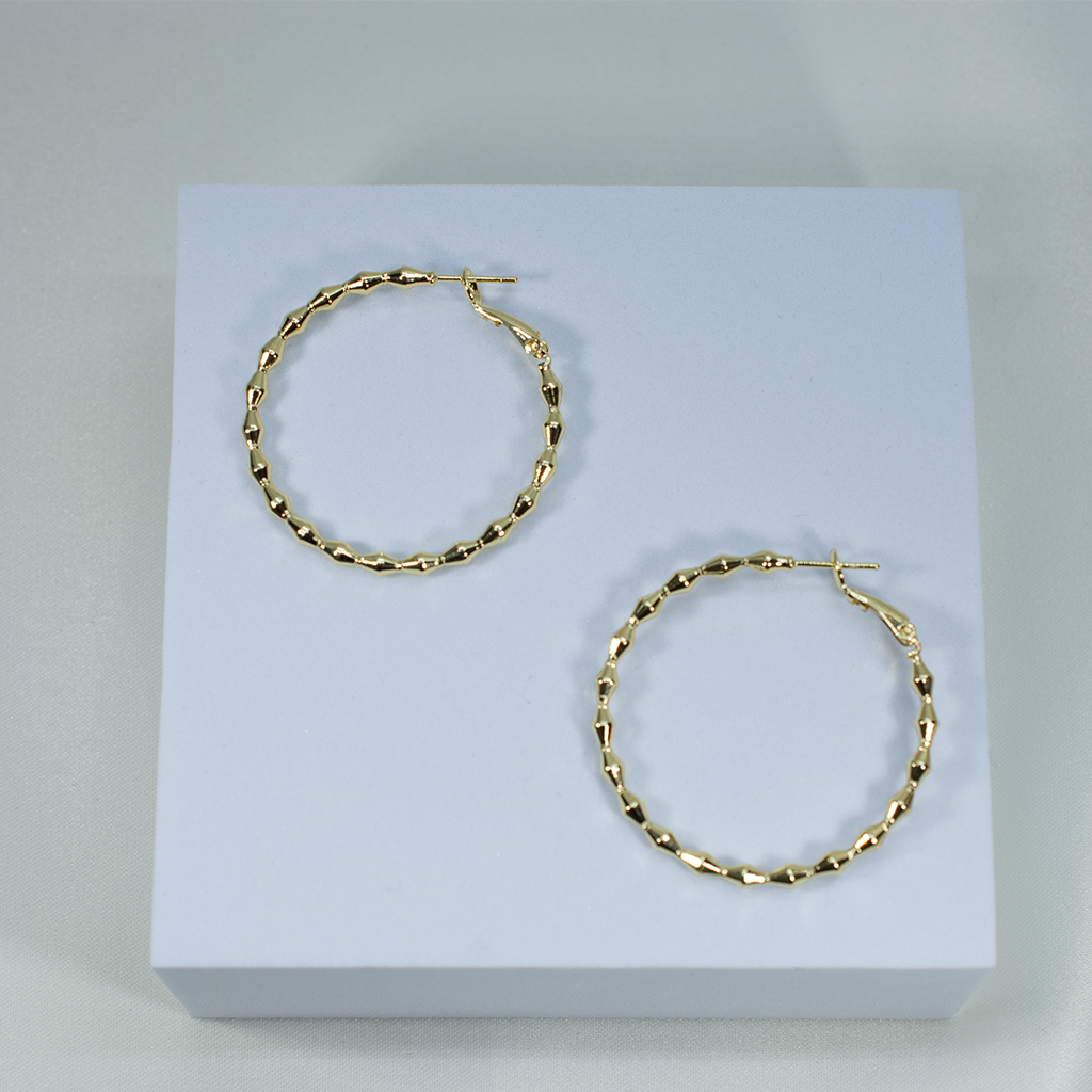 Beaded Hoops