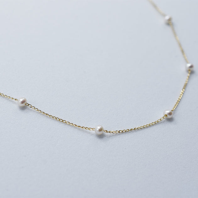 Pearl Paradise 14K White Gold Freshwater Pearl Necklace