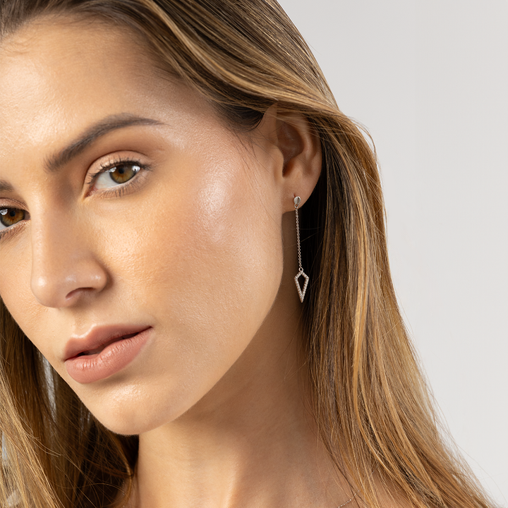 14k Gold | Addicted To Love Diamond Drop Earrings
