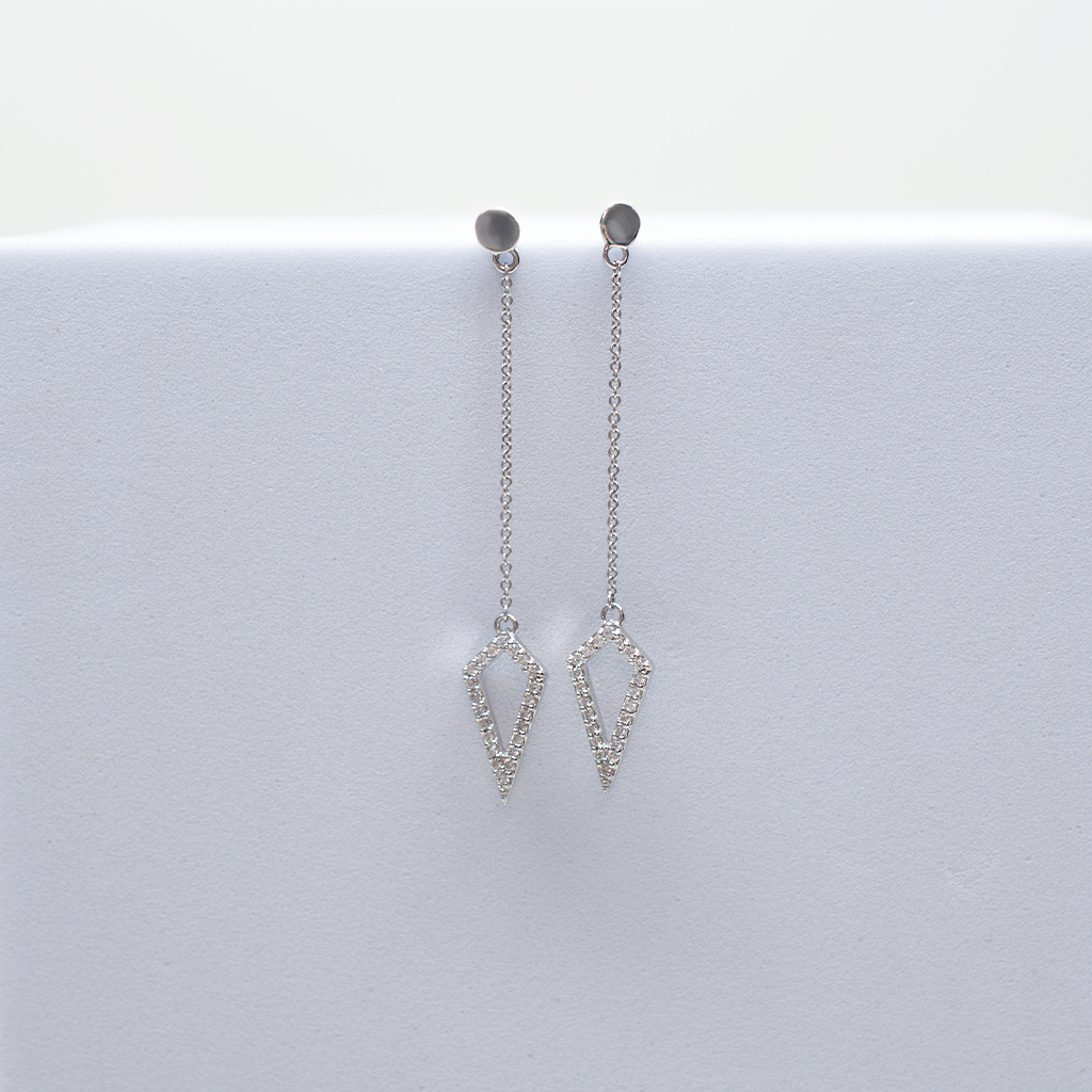 14k Gold | Addicted To Love Diamond Drop Earrings