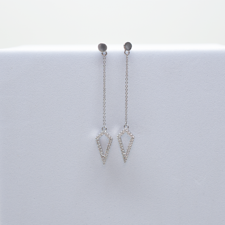 14k Gold | Addicted To Love Diamond Drop Earrings