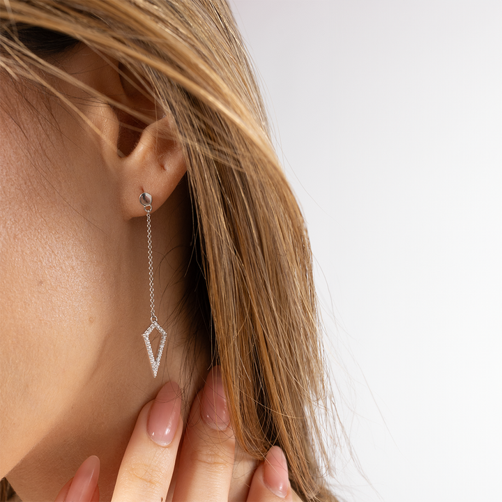 14k Gold | Addicted To Love Diamond Drop Earrings
