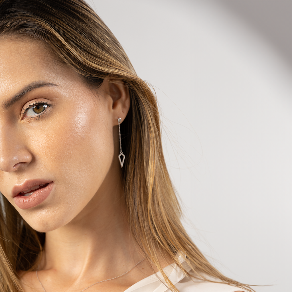 14k Gold | Addicted To Love Diamond Drop Earrings