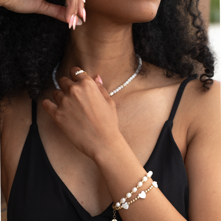 Cold Heart Beaded Bracelet