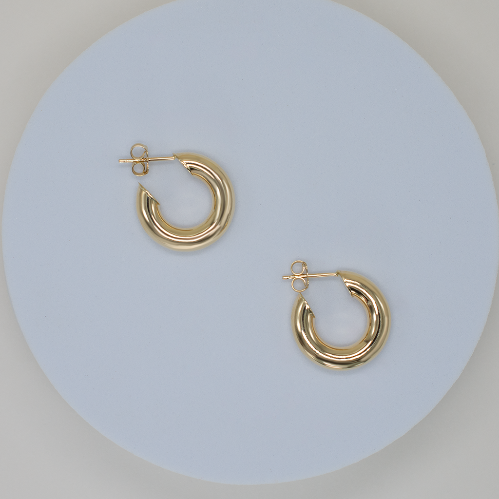 14k Gold | I Am Woman Hoops