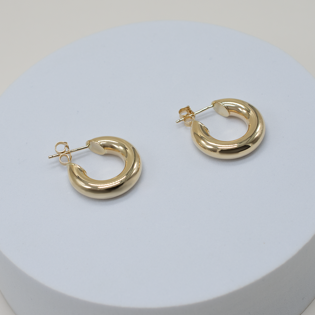 14k Gold | I Am Woman Hoops