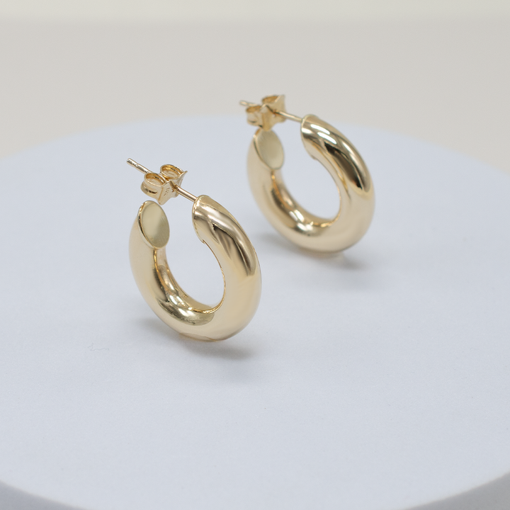 14k Gold | I Am Woman Hoops