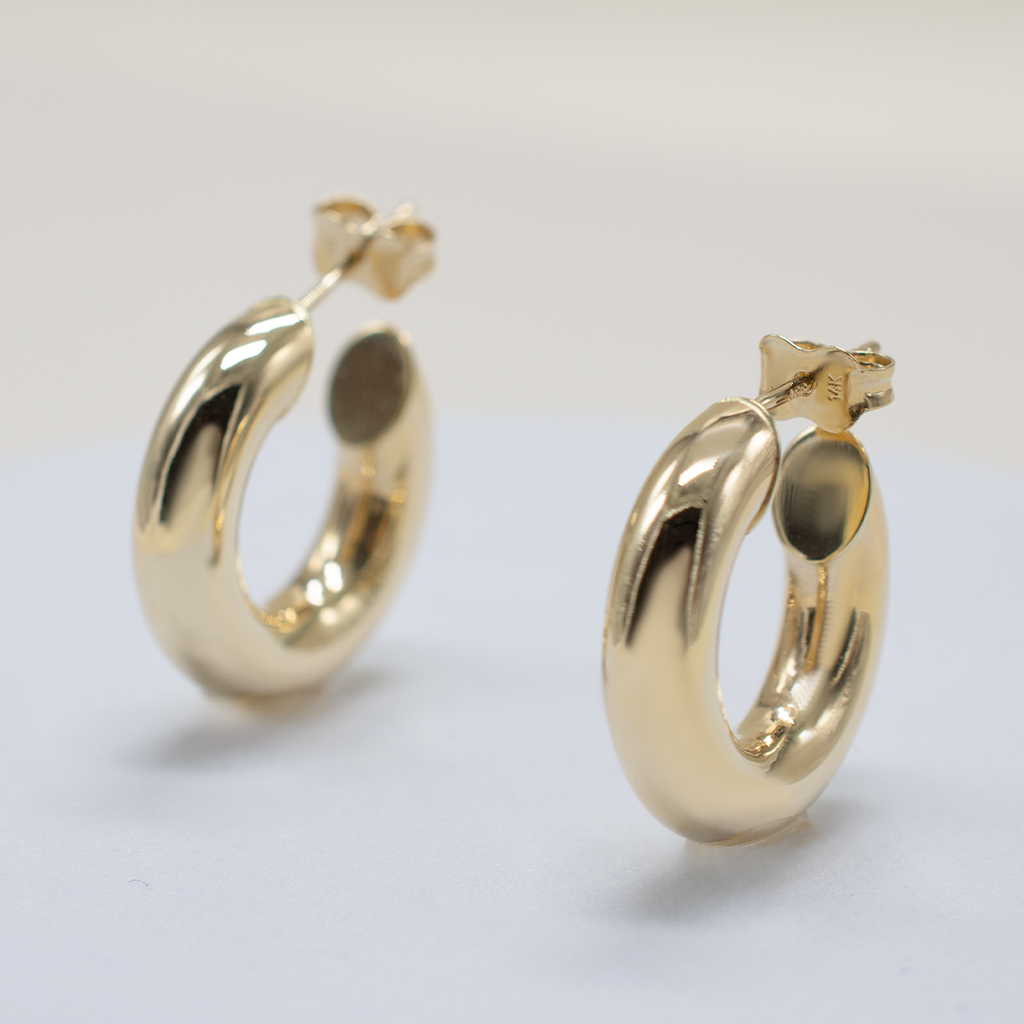 14k Gold | I Am Woman Hoops