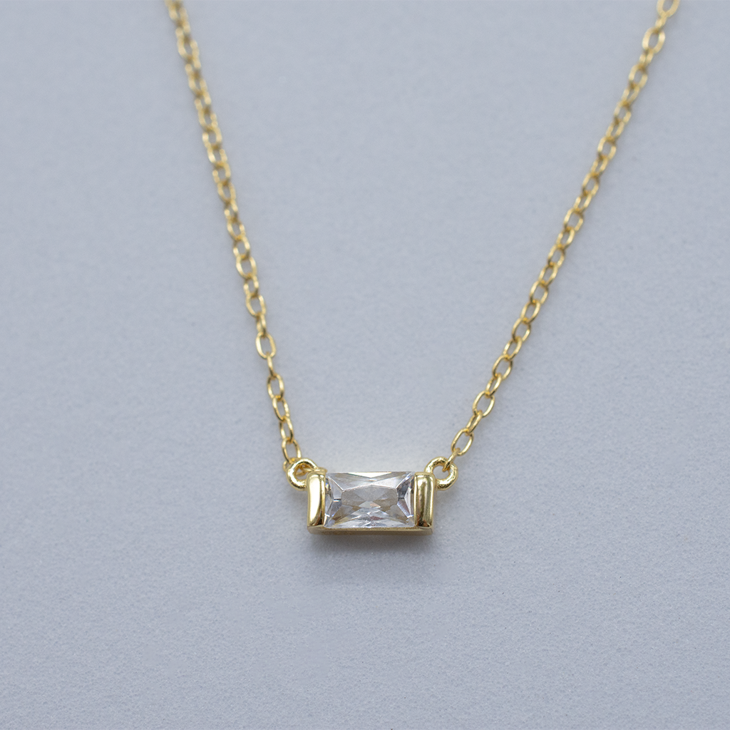 I Baguette Your Pardon Necklace