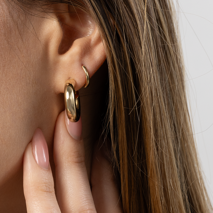 14k Gold | I Am Woman Hoops