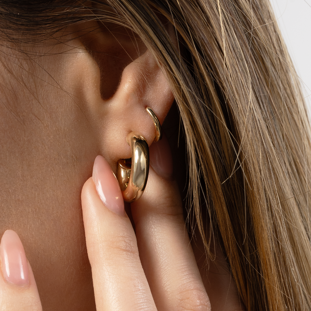 14k Gold | I Am Woman Hoops