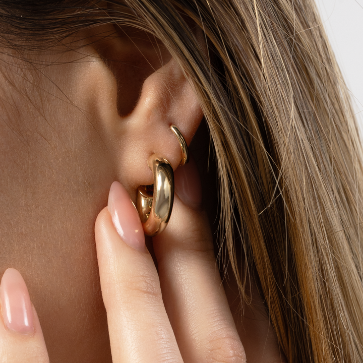 14k Gold | I Am Woman Hoops
