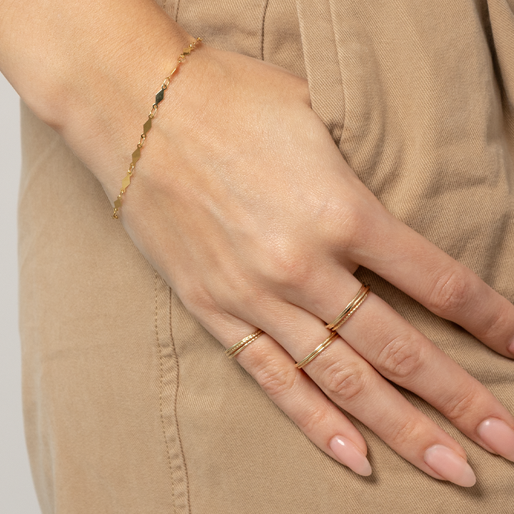 14k Gold | Ribbon In The Sky Bracelet