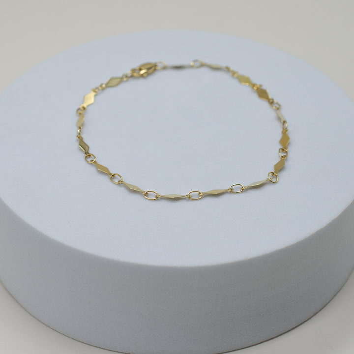 14k Gold | Ribbon In The Sky Bracelet