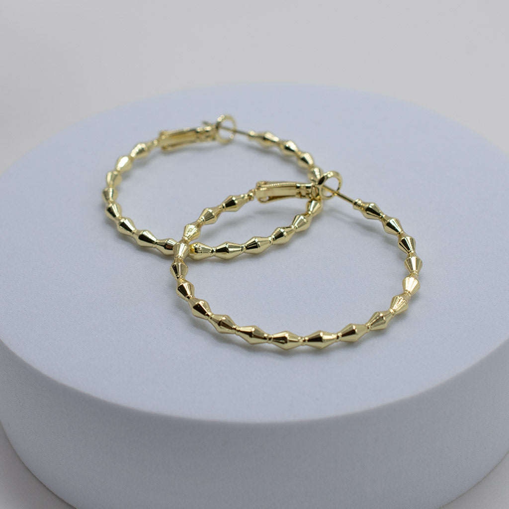 Beaded Hoops