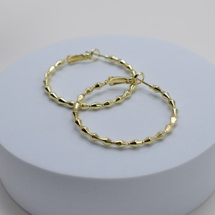 Beaded Hoops