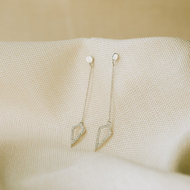 14k Gold | Addicted To Love Diamond Drop Earrings