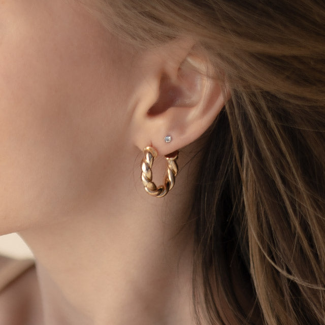 Twisted Elegance Hoops