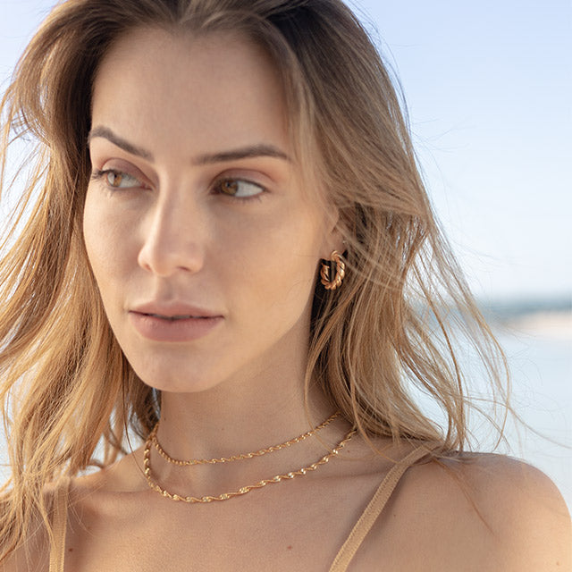 Twisted Elegance Hoops