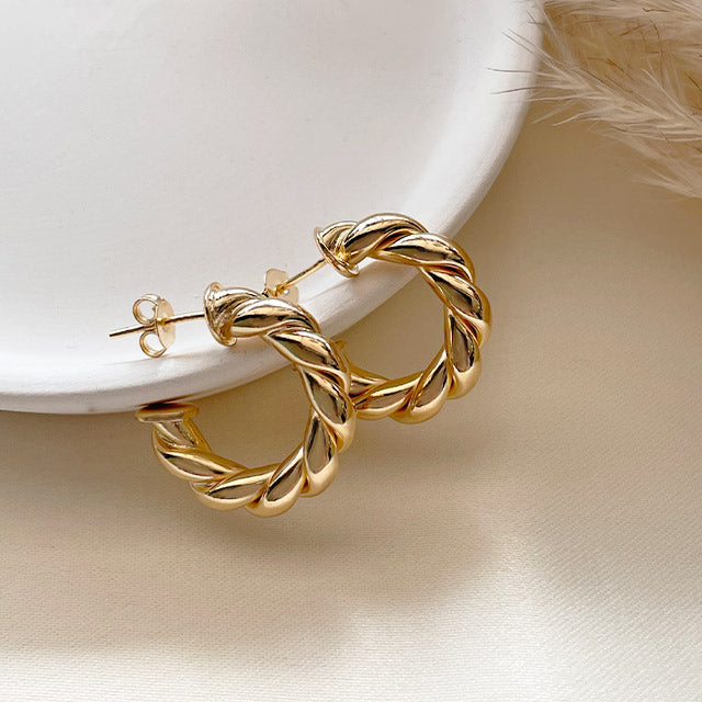 Twisted Elegance Hoops