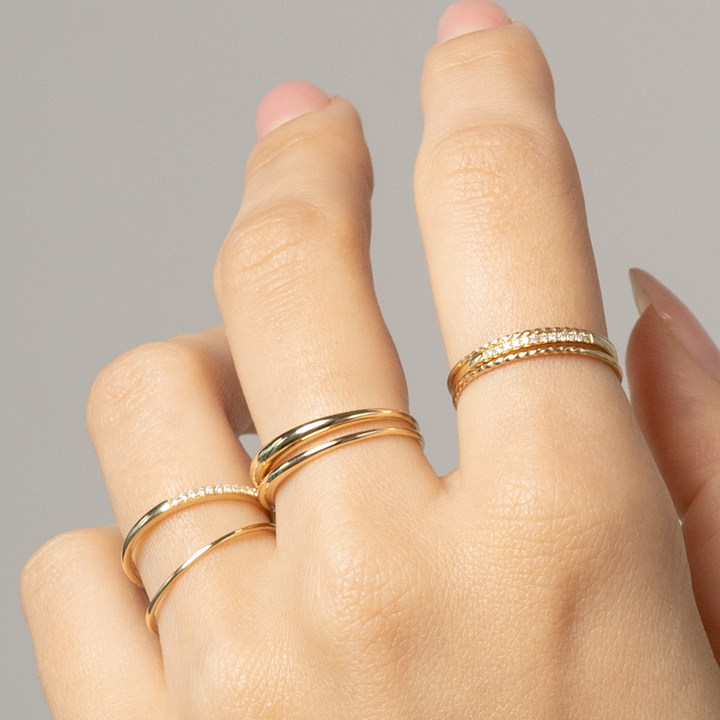 14k Gold | Be My Baby Dome Ring