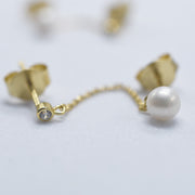 Diamonds and Pearls Earrings