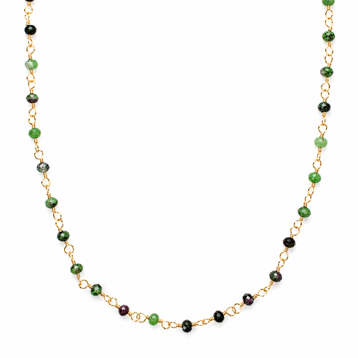 Drift Necklace - Raw Emerald