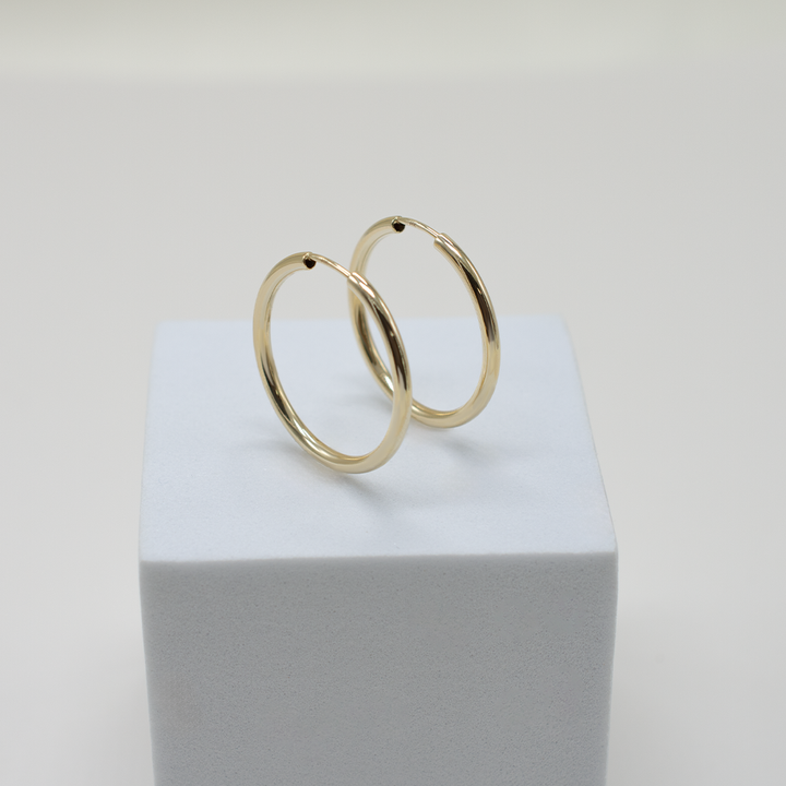 14k Gold | Endless Love Hoops