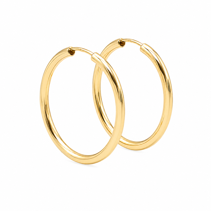 14k Gold | Endless Love Hoops
