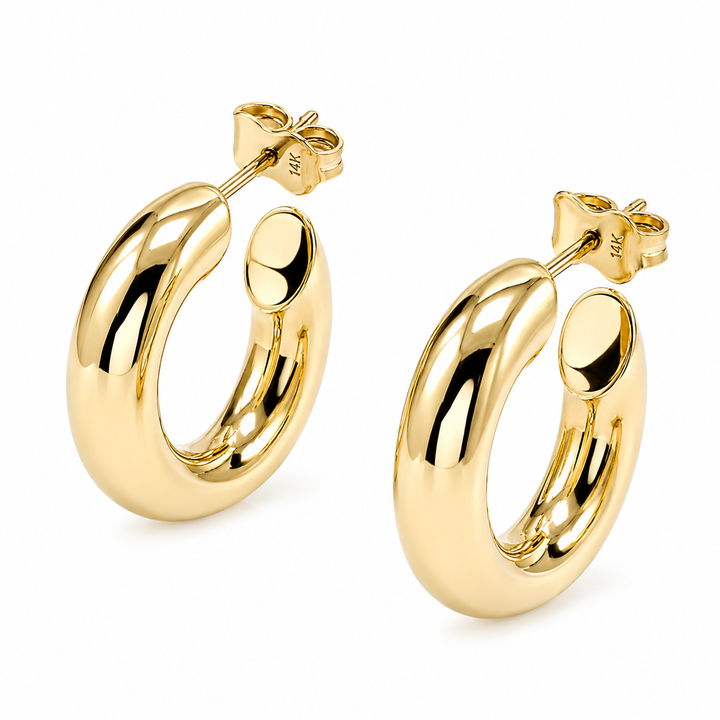 14k Gold | I Am Woman Hoops