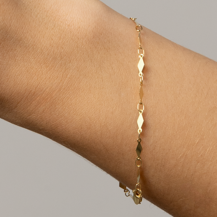 14k Gold | Ribbon In The Sky Bracelet