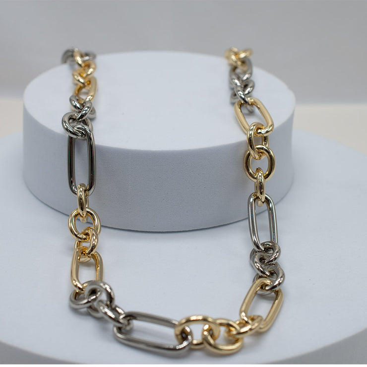SAMPLE SALE Two Toned Chain Necklace
