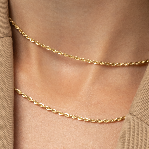 14k Gold | Velvet Rope Necklace