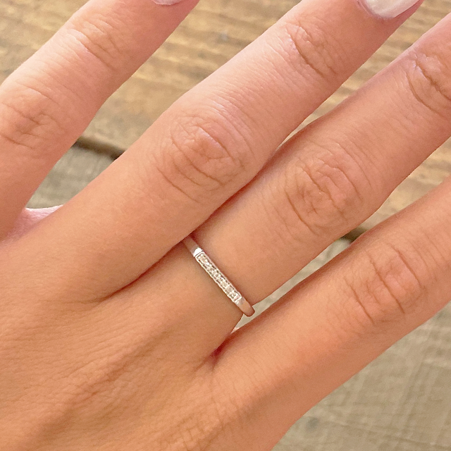 14kt Gold | Diamond Bar Ring