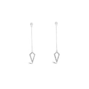 14kt Gold | Spike Diamond Drop Earrings